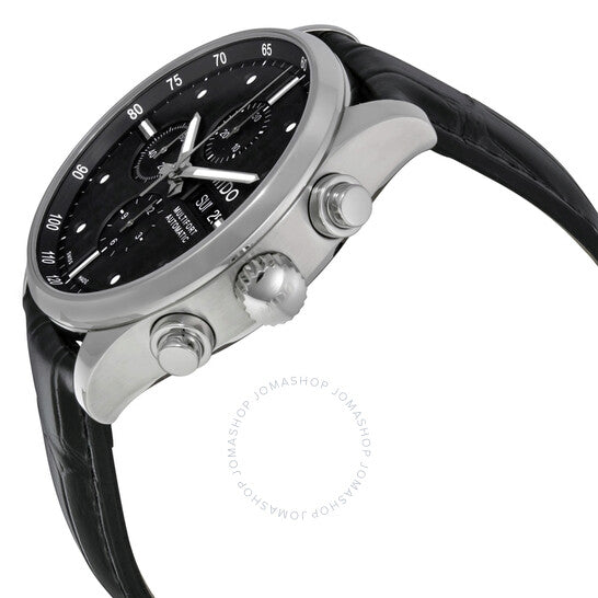 Mido, Multifort Black Dial Black Leather Men's Watch