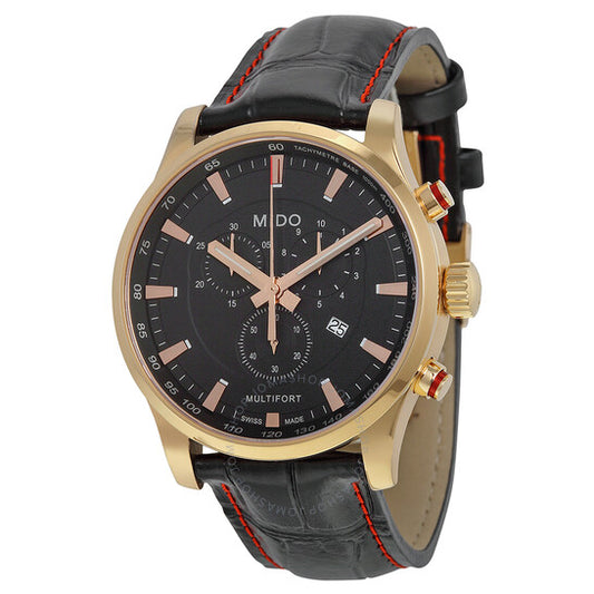 Mido, Multifort Chronograph Black Dial Men's Watch