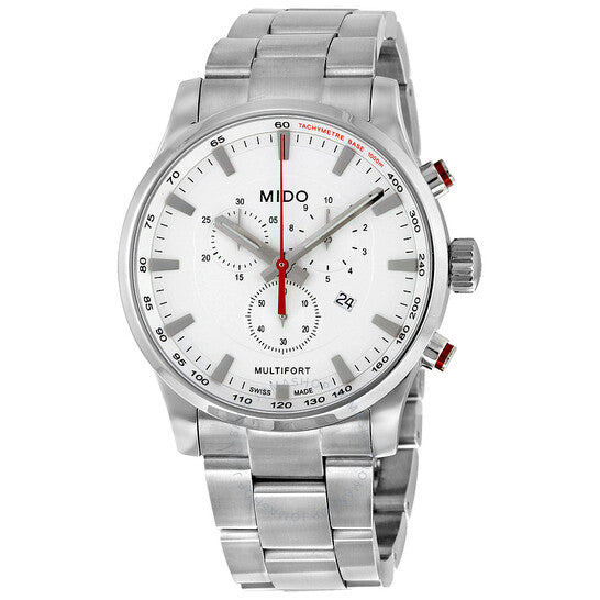 Mido, Multifort Chronograph Silver Dial Men's Watch