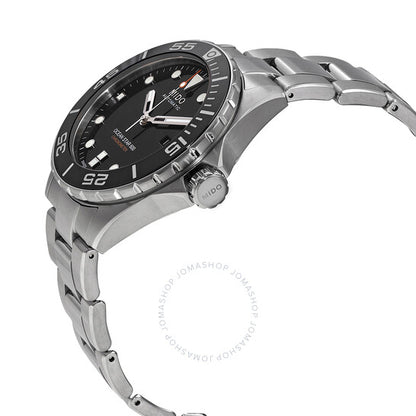 ميدو، ساعة أوشن ستار أوتوماتيكية للرجال بمينا أسود