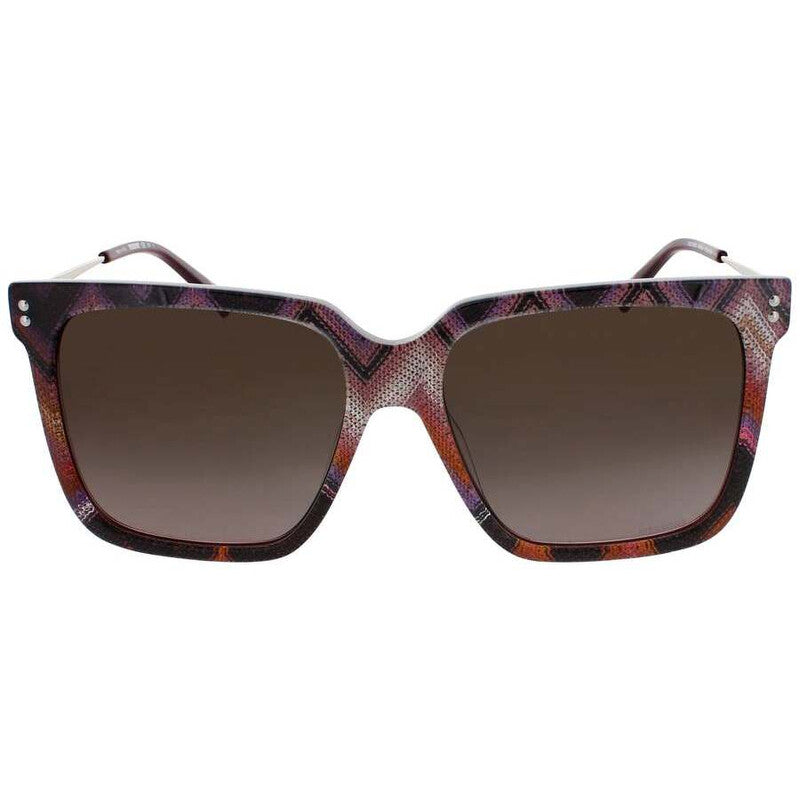 Ladies Brown Rectangular Sunglasses