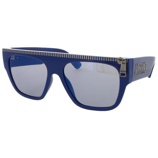 Men's Blue Rectangular Sunglasses