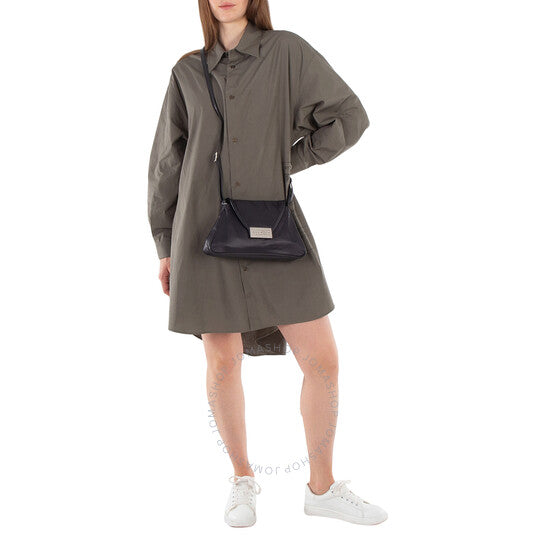 MM6, Numeric Puffed Crinkled Minimal Shoulder Bag