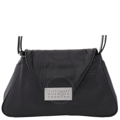 MM6, Numeric Puffed Crinkled Minimal Shoulder Bag