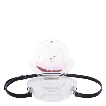 Moncler, Ladies COQ Transparent Logo Crossbody Bag