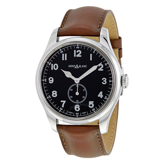ساعة مونت بلانك 1858 أوتوماتيكية للرجال بمينا أسود