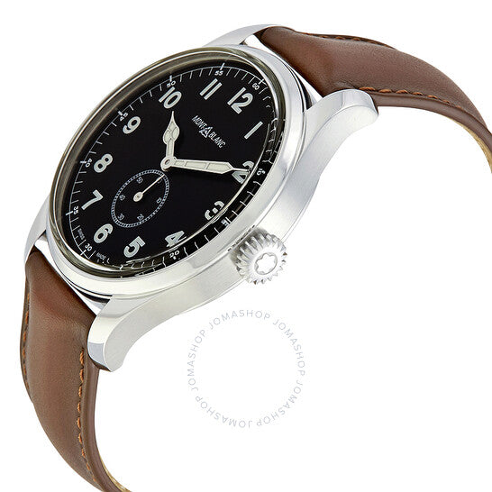 ساعة مونت بلانك 1858 أوتوماتيكية للرجال بمينا أسود