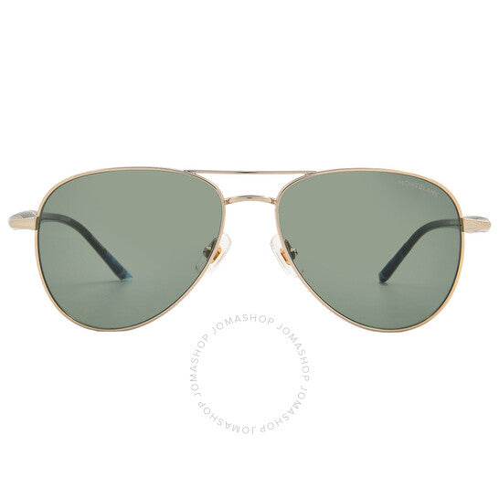 نظارة شمسية رجالية من مونت بلانك، لون أخضر بايلوت