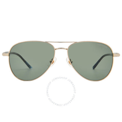 نظارة شمسية رجالية من مونت بلانك، لون أخضر بايلوت