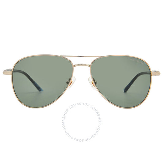 نظارة شمسية رجالية من مونت بلانك، لون أخضر بايلوت