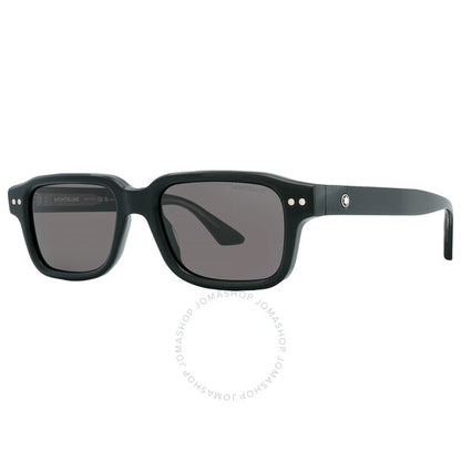 Montblanc, Grey Rectangular Men's Sunglasses