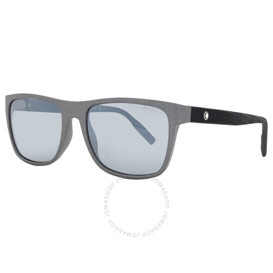 نظارة شمسية مون بلان، فضية فلاش مربعة للرجال