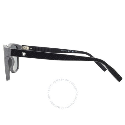 نظارة شمسية مون بلان، فضية فلاش مربعة للرجال