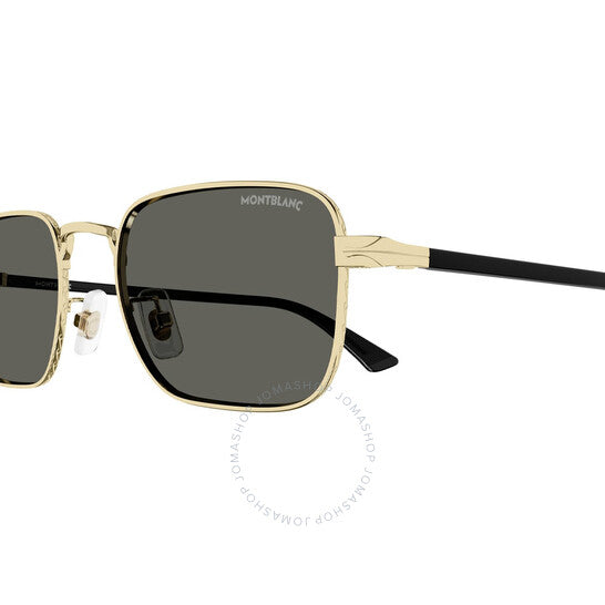نظارة شمسية مونت بلانك مستطيلة للرجال باللون الدخاني