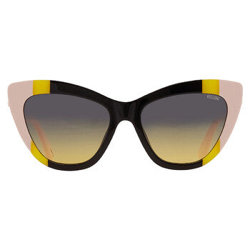 Grey Shaded Green Cat Eye Ladies Sunglasses