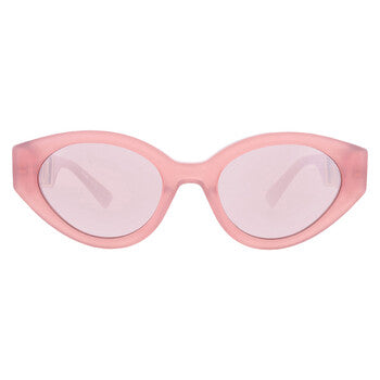 Pink Silver Flash Cat Eye Ladies Sunglasses