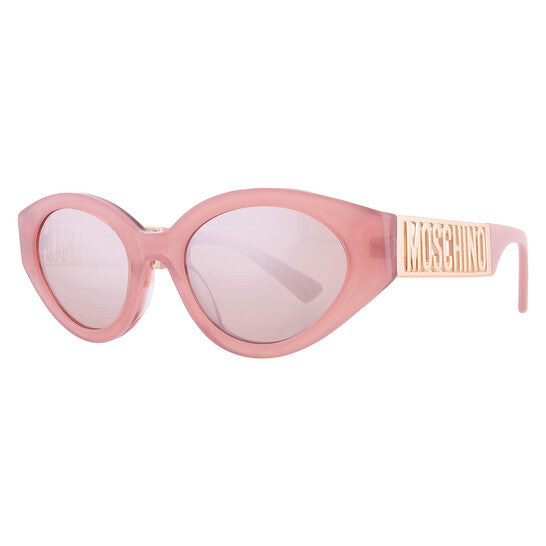 Pink Silver Flash Cat Eye Ladies Sunglasses