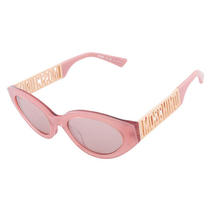 Pink Silver Flash Cat Eye Ladies Sunglasses