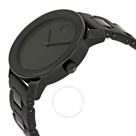 Movado, Bold Large Black Dial Black TR90 Composite Men's Watch