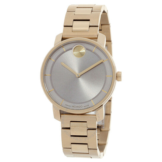 ساعة موفادو بولد أكسيس كوارتز للنساء بمينا رمادي