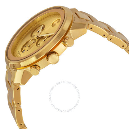 Movado, Bold Champagne Dial Yellow Gold Ion-plated Men's Watch