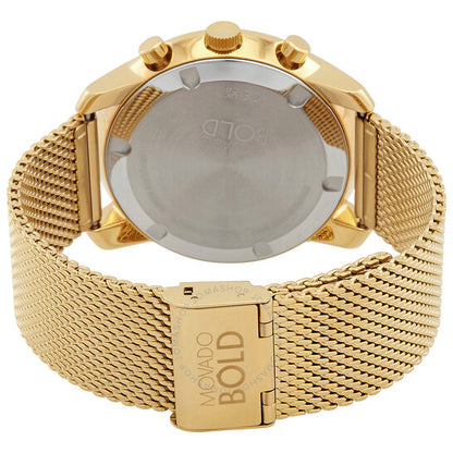 Movado, Bold Chronograph Gold Dial Men's Watch