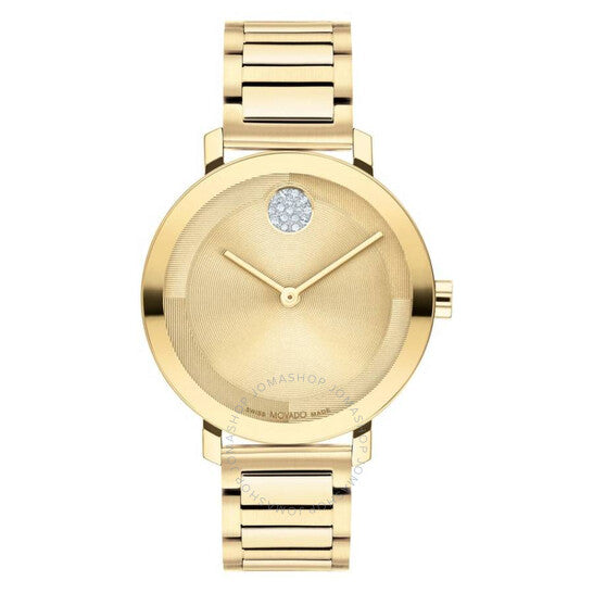 Movado, Bold Evolution 2.0 Quartz Gold Dial Ladies Watch