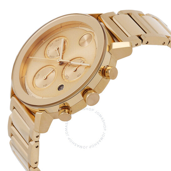 Movado, Bold Evolution Chronograph Quartz Gold Dial Men's Watch