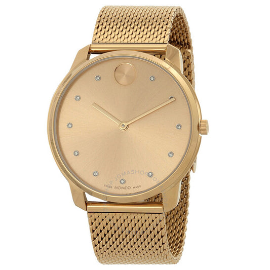 Movado, Bold Evolution Quartz Crystal Gold Dial Men's Watch