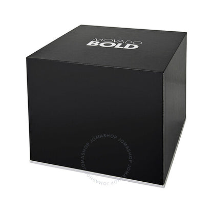 Movado, Bold Quartz Black Dial Black Leather Men's Watch