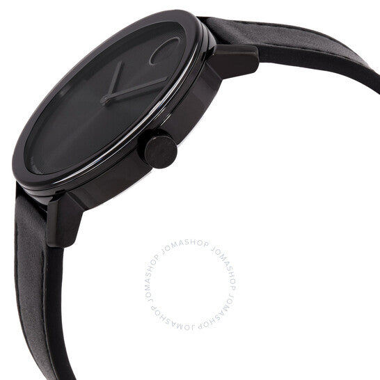 ساعة موفادو بولد كوارتز للرجال بمينا أسود