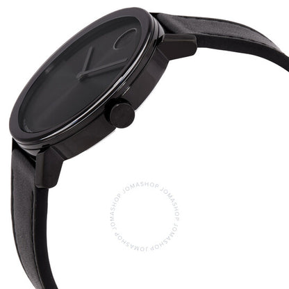 ساعة موفادو بولد كوارتز للرجال بمينا أسود