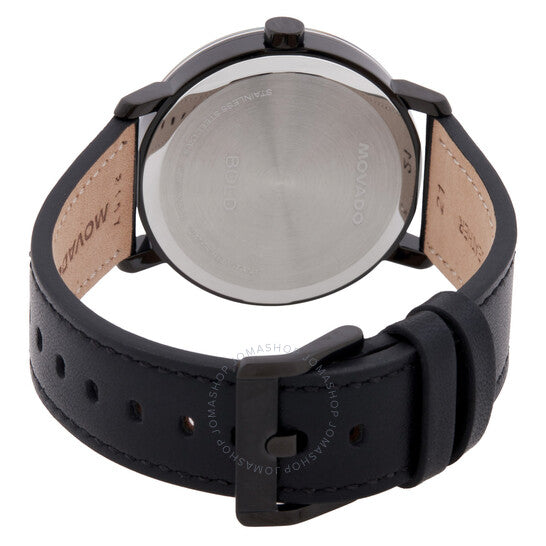 ساعة موفادو بولد كوارتز للرجال بمينا أسود