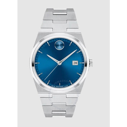 ساعة موفادو بولد كويست كوارتز للرجال بمينا أزرق