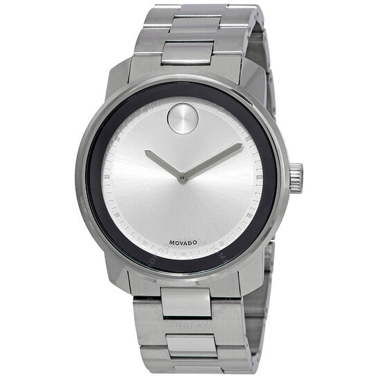 Movado, Bold Silver Dial Stainless Steel Men's Watch
