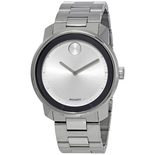 Movado, Bold Silver Dial Stainless Steel Men's Watch