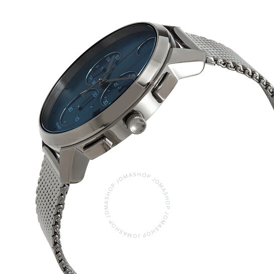 ساعة موفادو BOLD Thin Chronograph Quartz للرجال بمينا أزرق