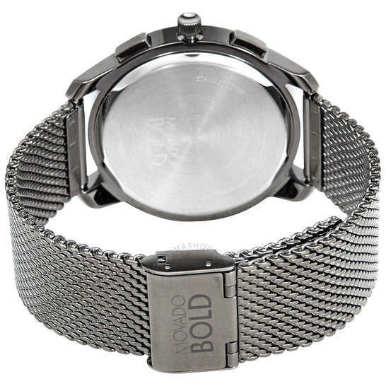 ساعة موفادو BOLD Thin Chronograph Quartz للرجال بمينا أزرق