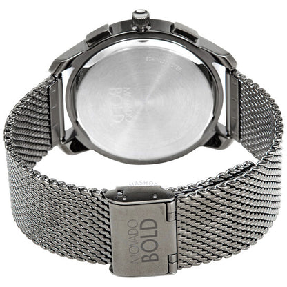 ساعة موفادو BOLD Thin Chronograph Quartz للرجال بمينا أزرق