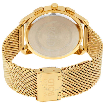 Movado, Bold Thin Chronograph Quartz Gold Dial Men's Watch