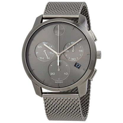 Movado, Bold Thin Chronograph Quartz Grey Dial Men's Watch