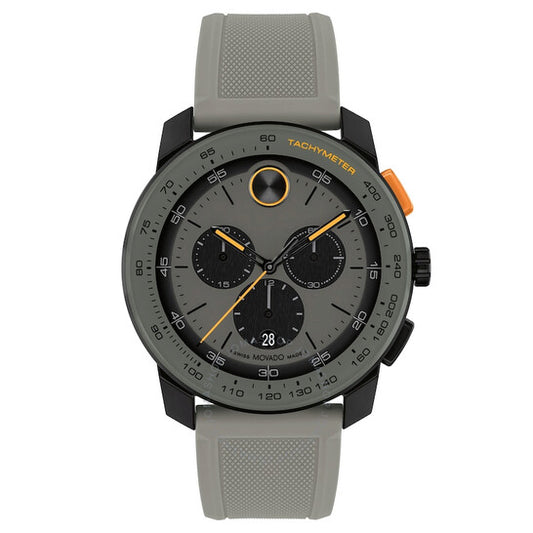 ساعة موفادو BOLD TR90 كرونوغراف كوارتز للرجال بمينا رمادي