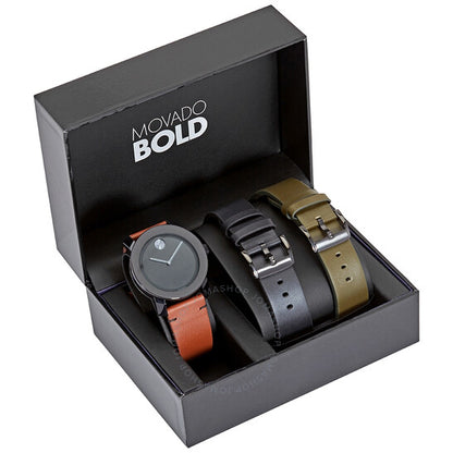 ساعة موفادو BOLD TR90 كوارتز للرجال بمينا أسود