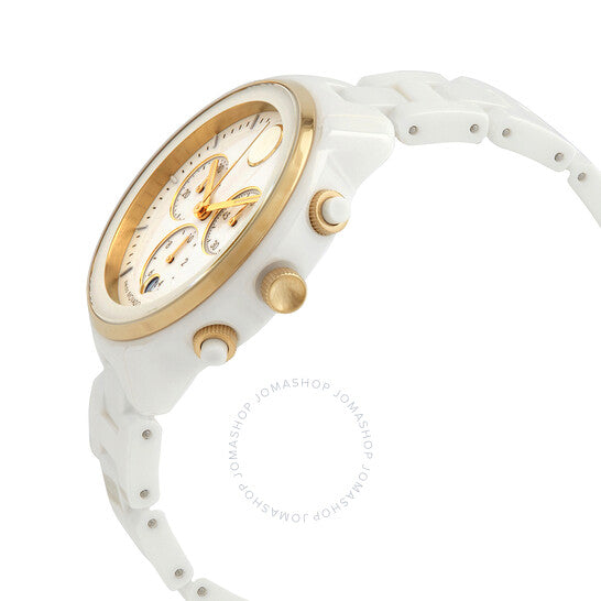 Movado, Bold Verso Chronograph Quartz White Dial Ladies Watch
