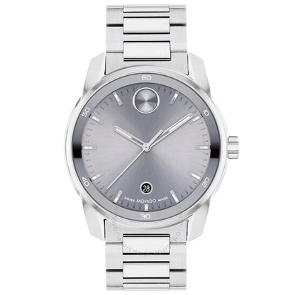 ساعة موفادو بولد فيرسو كوارتز للرجال بمينا رمادي