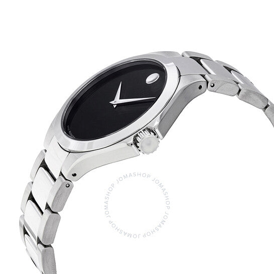 Movado, Defio Black Dial Stainless Steel Men's Watch