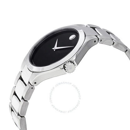 Movado, Defio Black Dial Stainless Steel Men's Watch