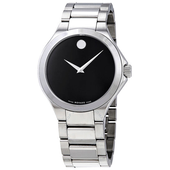 Movado, Defio Black Dial Stainless Steel Men's Watch
