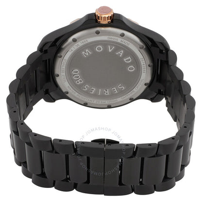 ساعة موفادو للرجال، سلسلة 800، كوارتز، مينا سوداء