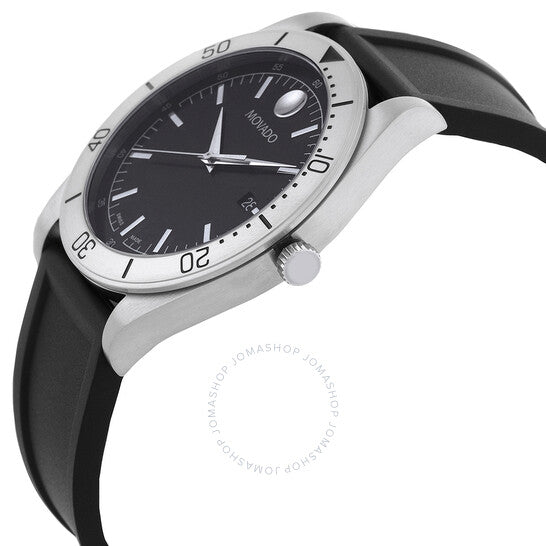 ساعة موفادو الرياضية للرجال، كوارتز، مينا سوداء